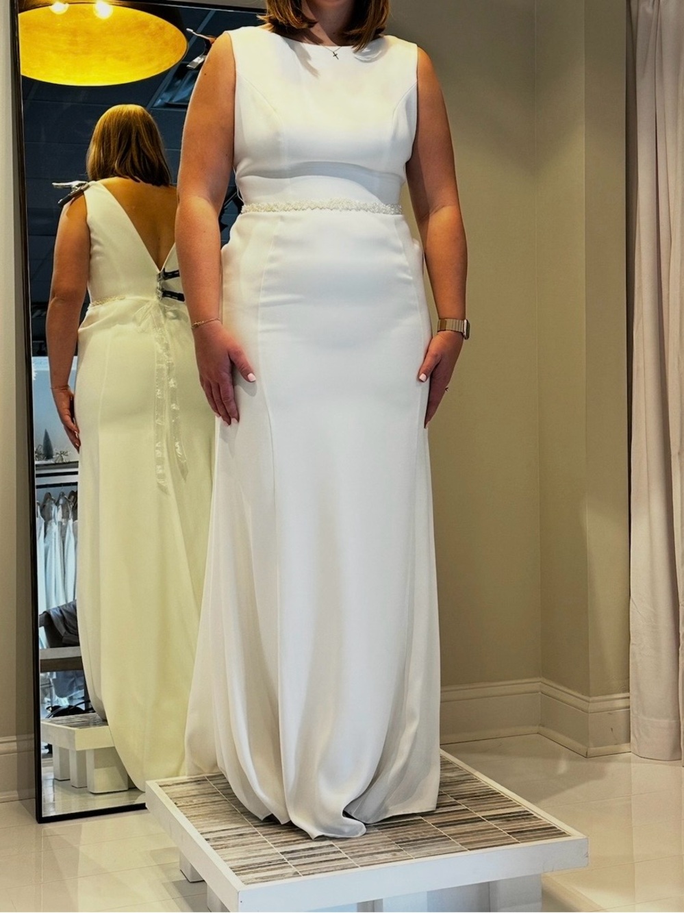 Grace Loves Lace Ivory Minimalist Bridal Gown.